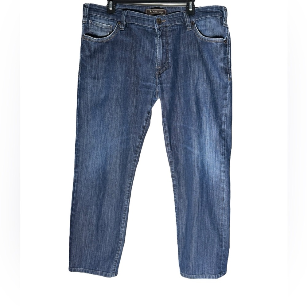 34 Heritage Blue Courage Mid Rise Denim Jeans Men’s size 40 stretch casual